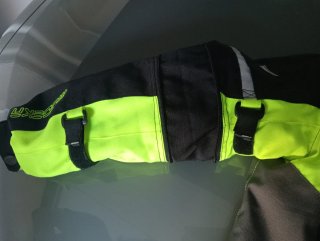 Chaqueta Moto Niño Negra y Flúor