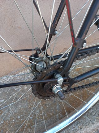 Bicicleta antigua varillas BH años 50. Funcionando