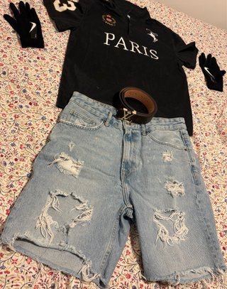 Conjunto Polo, Shorts y Cinturón