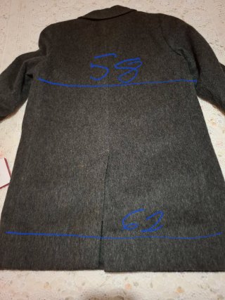 Abrigo de lana Loden gris caballero