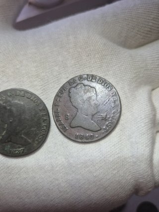 2 Monedas 8 Maravedís Isabel II Segovia 1837/1840