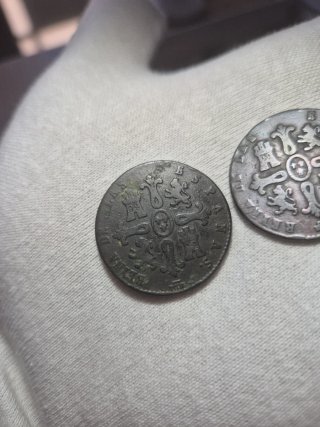2 Monedas 8 Maravedís Isabel II Segovia 1837/1840