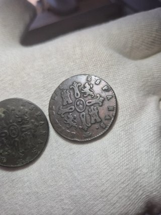 2 Monedas 8 Maravedís Isabel II Segovia 1837/1840