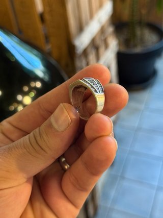 Anillo Plata con Piedra Roja