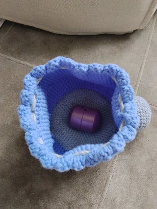 Bolsa de ganchillo con forma de tortuga