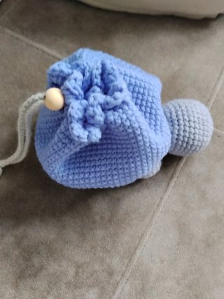 Bolsa de ganchillo con forma de tortuga