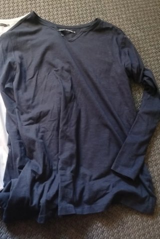 Camisetas manga larga (azul y blancas)