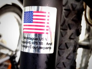Montague Paratrooper plegable mountain bike.