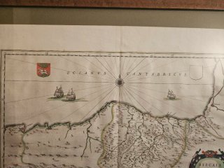 Mapa antiguo Bizkaya y Guipuzkoa