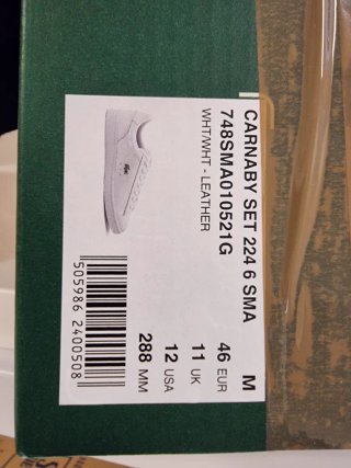Zapatillas Lacoste Blancas Nuevas talla 46