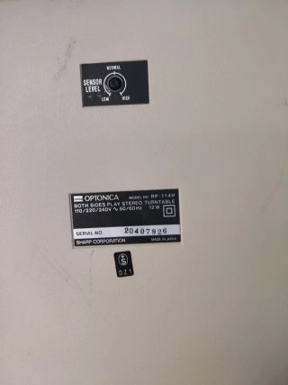 Tocadiscos Optonica RP 114 Plata