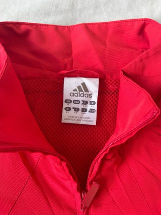 Adidas Red Performance Jacket | Lightweight Full Z