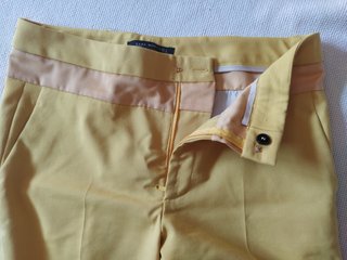 Pantalón Zara Amarillo Talla L