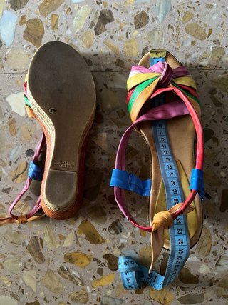 Sandalias Marila Cuña Multicolor Talla 38