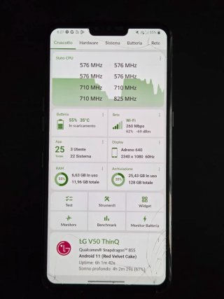 scheda madre lg v50 12gb di ram snap 855 plus