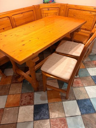 Mesa rinconera de cocina para 5 personas