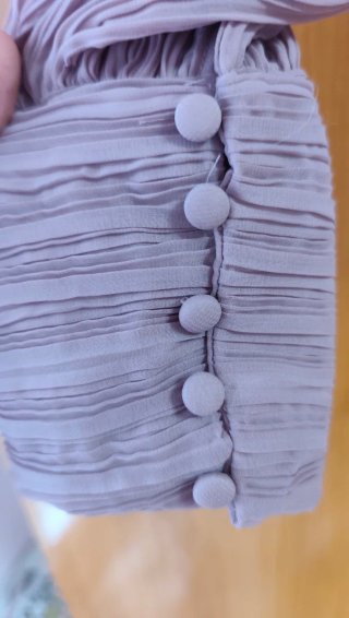 Blusa Zara gasa plisada lazo