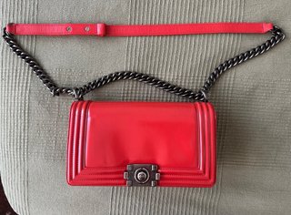 Borsa Chanel Boy Rosso