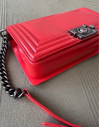Borsa Chanel Boy Rosso