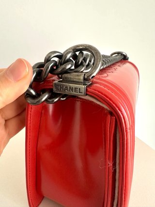 Borsa Chanel Boy Rosso