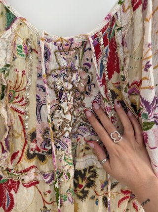 Vestido boho largo estampado