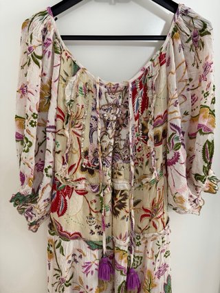 Vestido boho largo estampado