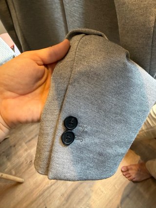 Americana Zara Gris Talla L Hombre
