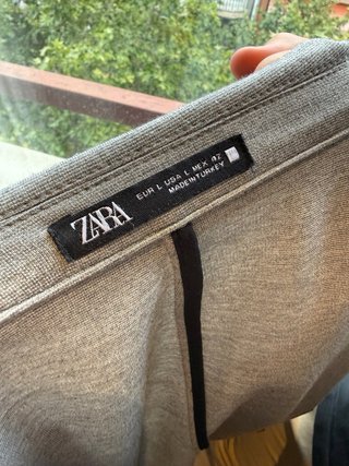 Americana Zara Gris Talla L Hombre