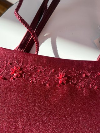 Bolso de fiesta burdeos