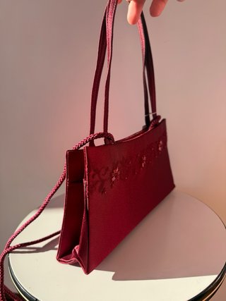Bolso de fiesta burdeos