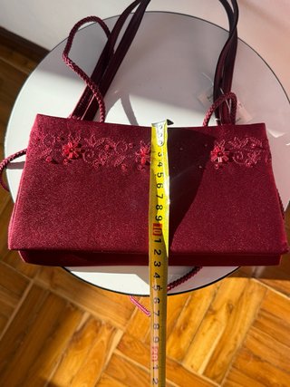 Bolso de fiesta burdeos