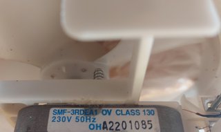 Ventilador con motor 220v Microondas Samsung