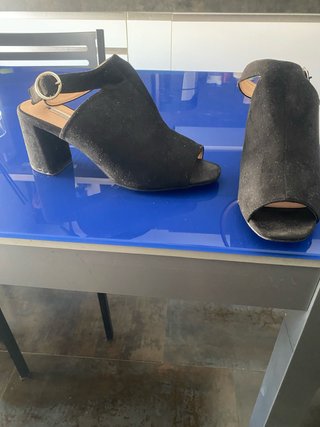 Zapatos de ante negros Talla 41