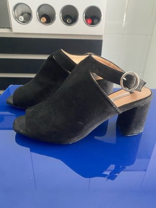 Zapatos de ante negros Talla 41