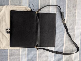 Cartera Víctor Caparrós Negro Piel Texturizada
