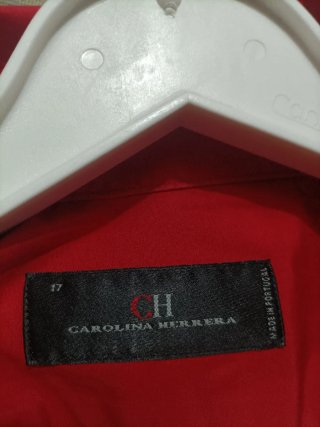 Camisa Carolina Herrera Roja Talla XL