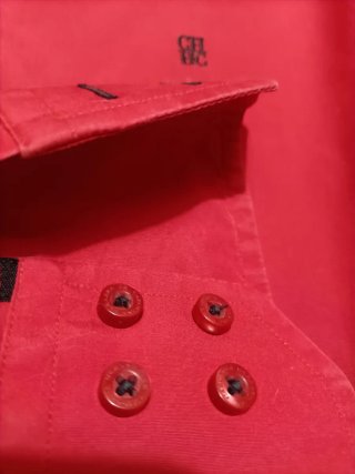 Camisa Carolina Herrera Roja Talla XL