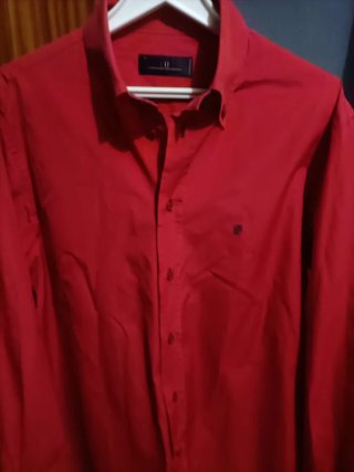Camisa Carolina Herrera Roja Talla XL