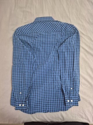 Camisa cuadros azul y negro STUDIO CLASSICS.