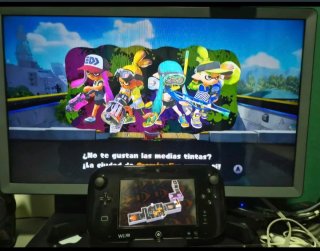 Wiiu Black 32G Premium Mariokart8 & Splatoon