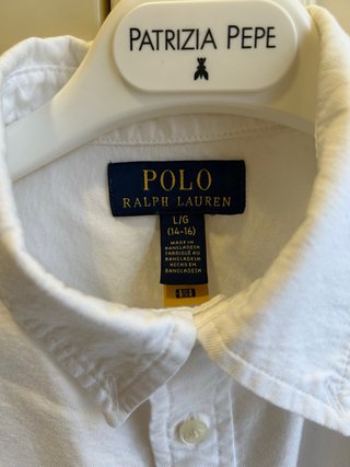 Camicia Polo Ralph Lauren ragazzo bianca