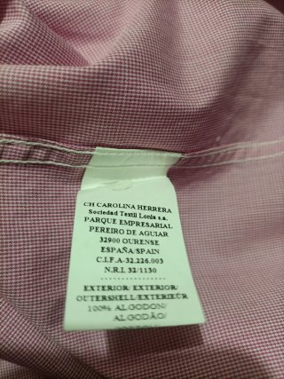 Camisa Carolina Herrera Talla L Rosa
