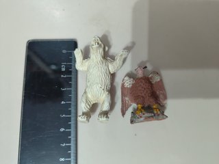 Antiguas figuras Oso polar + Aguila años 70 80