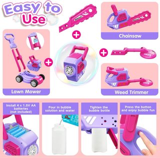 NUEVO! Cortacésped de Burbujas 3 en 1 para Niños