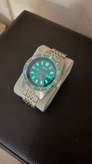 Reloj MOD Seiko Diver 4R36 Esfera Verde