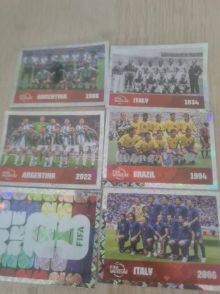 Cromos Mundiales FIFA (Argentina, Italia, Brasil)
