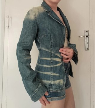 Chaqueta vaquera desteñida - 36