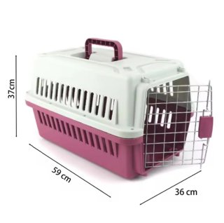 Transportín de plástico resistente, ideal viajes