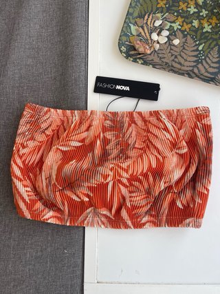Conjunto Zara Pantalón y Top Estampado