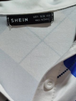 Vestido polo Shein cuadros argyle